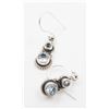 BZ1930-130M SILVER BLUE TOPAZ  EARRINGS