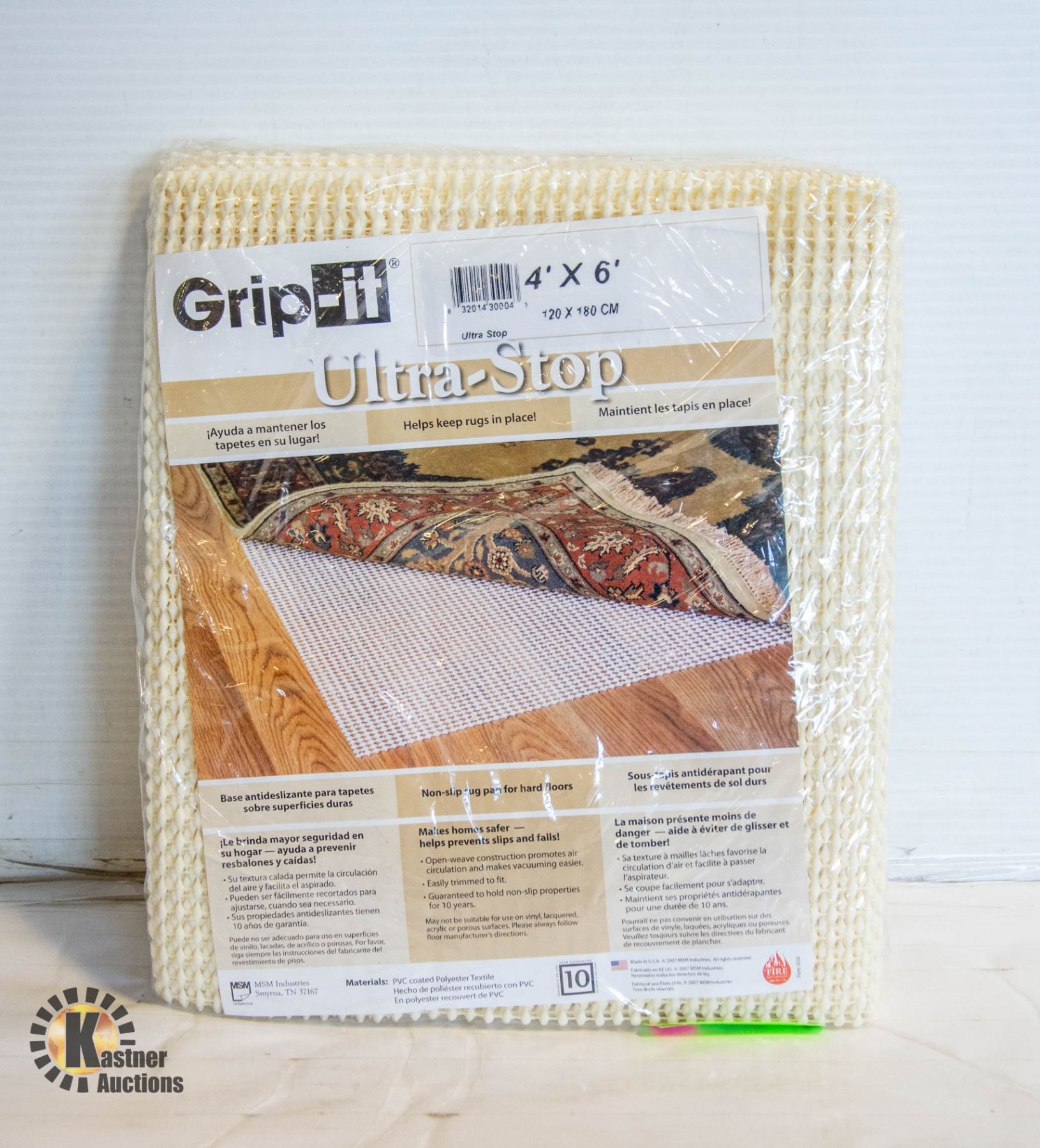 Magic Stop Rug Pad NEW 4'X6' GRIP IT ULTRA STOP RUG PAD FOR HARDWOOD