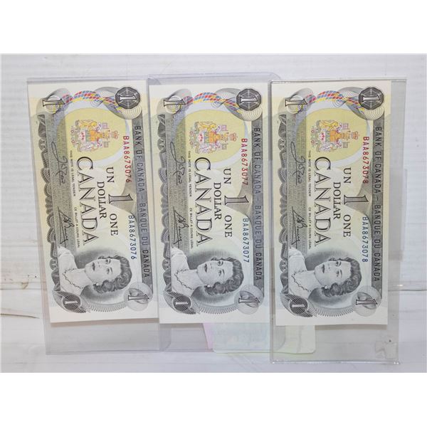 3X1974 CONSECUTIVE $1 NOTES