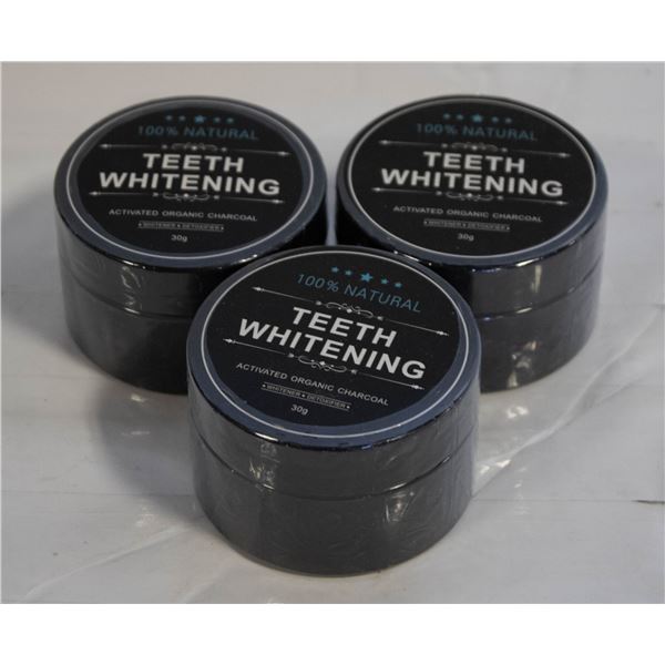 3 NEW TEETH WHITENING ACTIVATED CHARCOAL