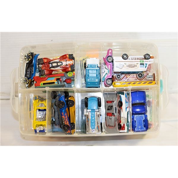 2 LAYERED CONTAINER OF ASSORTED HOTWHEELS/