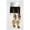 Image 1 : NEW GOLDTONE DANGLE EARRINGS