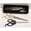 ESTATE STRAIGHT RAZOR & 2 PAIR HAIR CUTTING