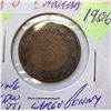 Image 1 : 7)  CANADIAN 1907 KING EDWARD VII LARGE PENNY.