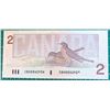 Image 2 : 3)  CANDIAN $2.00 BANK NOTE FROM 1986 WITH ERROR O