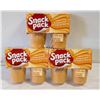 12 SNACK PACK BUTTERSCOTCH PUDDING CUPS MADE W/