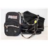 Image 1 : SPORTY BLACK PUMA PURSE WITH PUMA LUNCH BAG