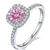 Image 1 : 1 CT GRA CERTIFIED PINK MOISSANITE 925 ST. SILVER
