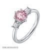 Image 2 : 1 CT GRA CERTIFIED PINK MOISSANITE 925 ST. SILVER