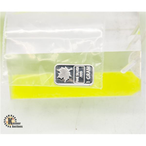 1 GRAM SILVER BAR