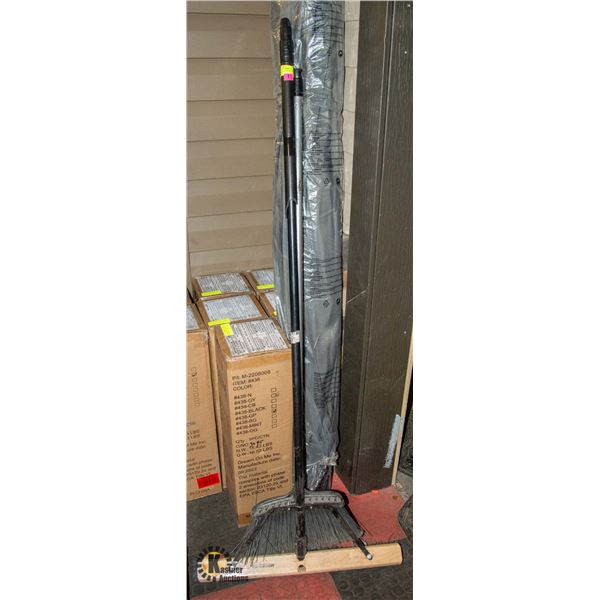 SET OF 2 FLOOR BROOMS