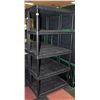 Image 1 : 5 TIER PLASTIC SHELF H-72.75" W-18" L-36"