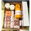 Image 1 : BOX OF NEW UNUSED CANDLES AND LIGHTS
