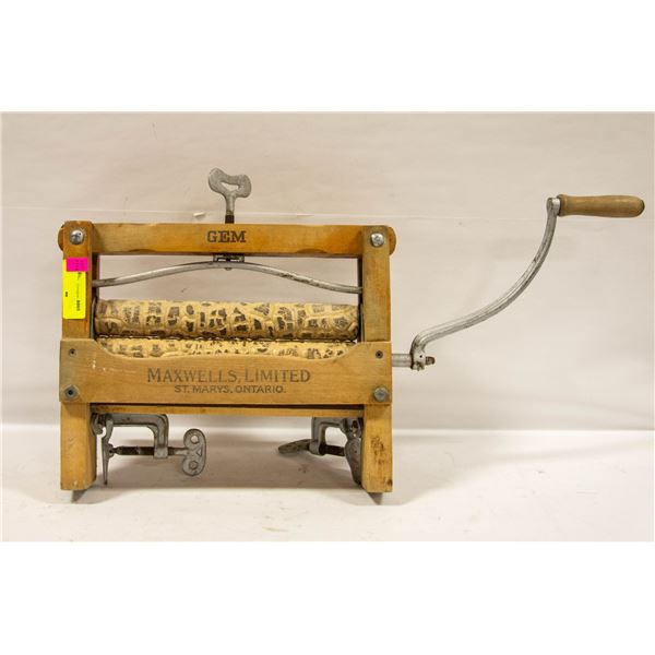 ANTIQUE WASH RINGER GEM MAXWELLS LIMITED