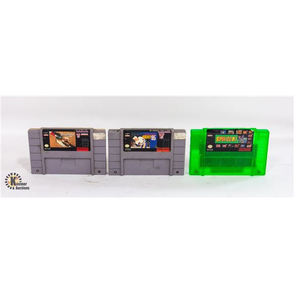 3 SUPER NINTENDO GAMES