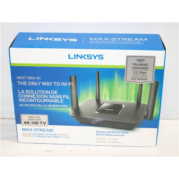 C200 Max Router REPACKED LINKSYS ROUTER AC2200 MAX SYSTEM