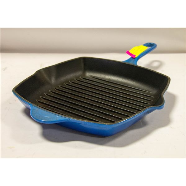 LE CRUESET CAST IRON GRIDDLE FRY PAN-ESTATE