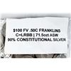 Image 4 : $100 Face 90% Silver Franklin Half Dollars (200-coins)