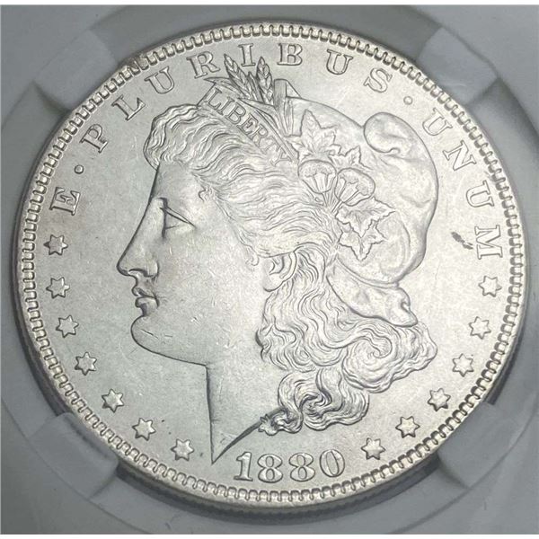1880-O Morgan Silver Dollar MS63+