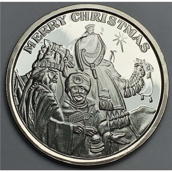 2010 "Best Wishes For Peace & Joy This Holiday Season" Merry Christmas 1 ozt .999 Silver