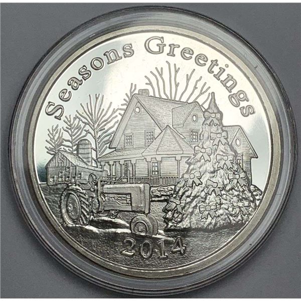 2014 Seasons Greetings 1 ozt .999 Silver