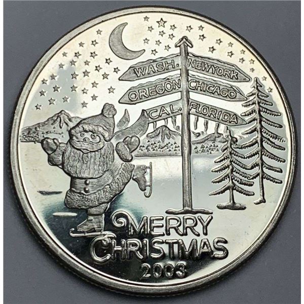 2003 Merry Christmas "For Someone Special" Proof 1 ozt .999 Silver