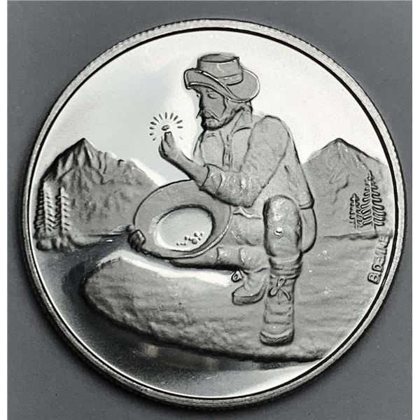 Prospector Design Fractional 1 ozt .999 Silver