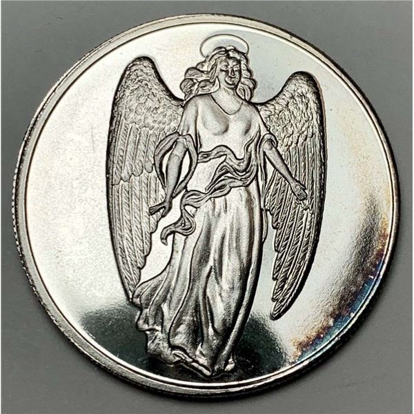 Angel Merry Christmas 1 ozt .999 Silver
