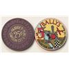 Image 2 : 1991 Reno Air Races Bally's $5 Collector's Chip & Carson City Nugget Chip