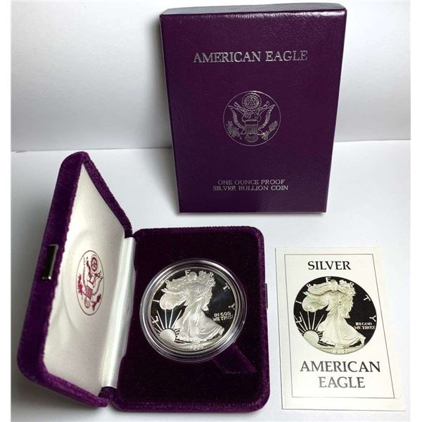 First Year Ever 1986-S American Silver Eagle PF69+
