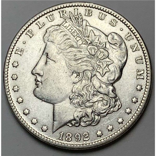 Rare 1892-O Morgan Silver Dollar AU55
