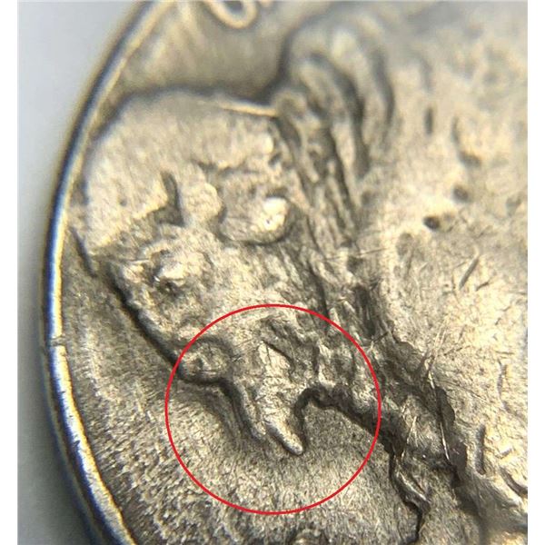Extremely Rare 1921-S Buffalo Nickel VF