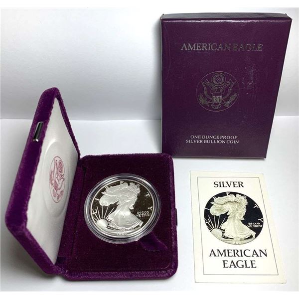 First Year Ever 1986-S American Silver Eagle PF69+