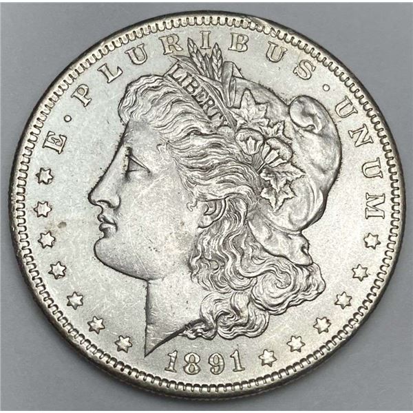 1891-S Morgan Silver Dollar MS63