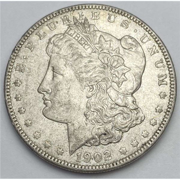 1902 Morgan Silver Dollar AU58