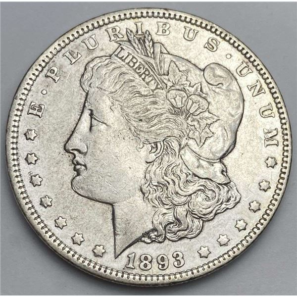 1893 Morgan Silver Dollar AU