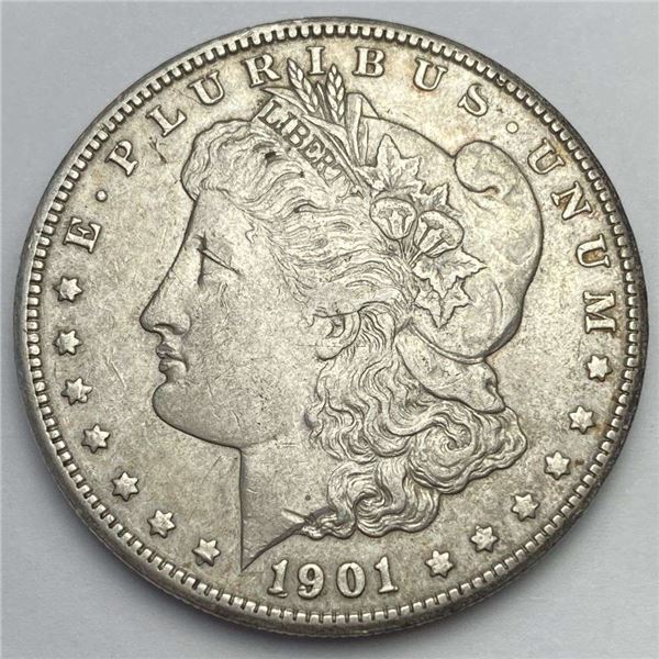 1901-S Morgan Silver Dollar AU55