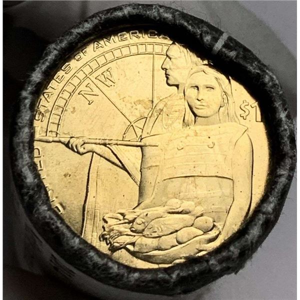 Roll (25-coins) 2014-D Native American Golden Dollar $25