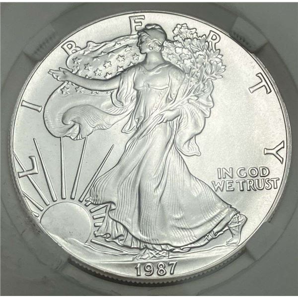 1987 American Silver Eagle MS70