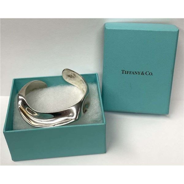 Super Rare! Tiffany & Co. Elsa Peretti Cuff Bangle Bracelet .925 Sterling Silver