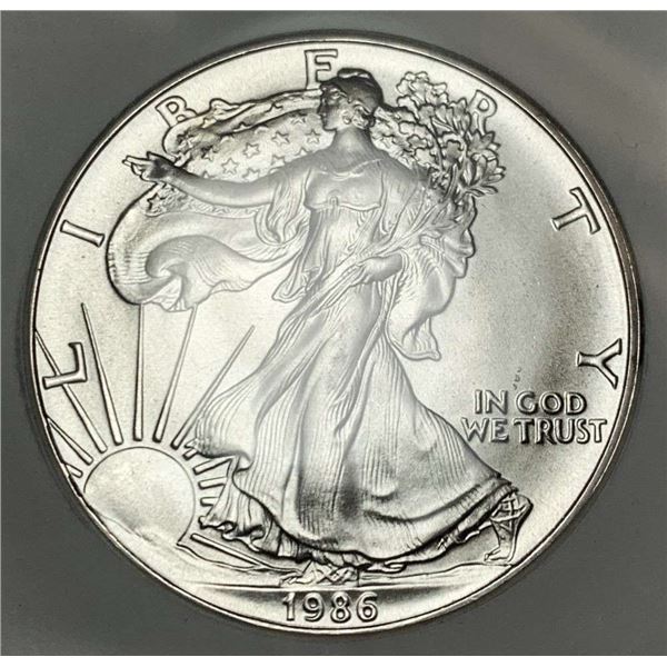 1986 American Silver Eagle NGC MS69 First Year of Issue