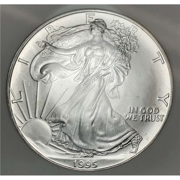 1995 American Silver Eagle NGC MS69