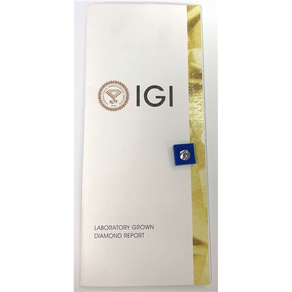 White Certified 2.01 Carat Round Diamond "F" Color, "VS2" Clarity IGI
