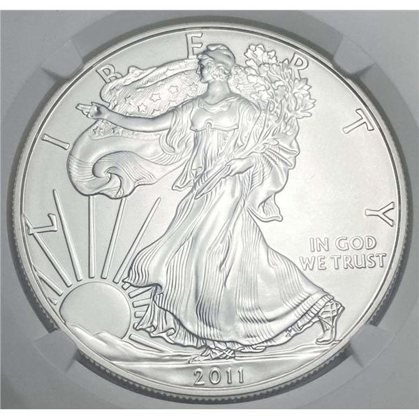 2011-S American Silver Eagle NGC MS69 25th Anniversary