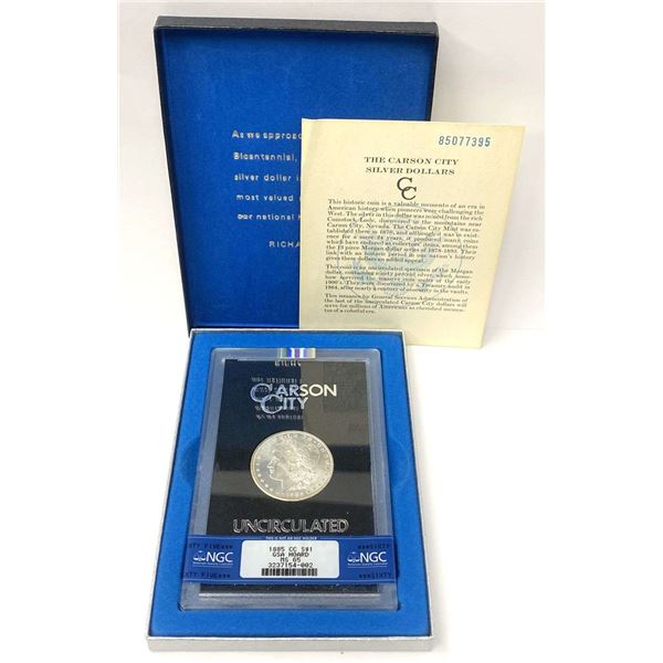 1885-CC Morgan Silver Dollar GSA NGC MS65