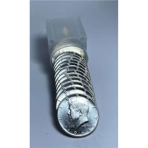 Roll (20-coins) 1964-P/D JFK 90% Silver Half Dollar Mint Condition
