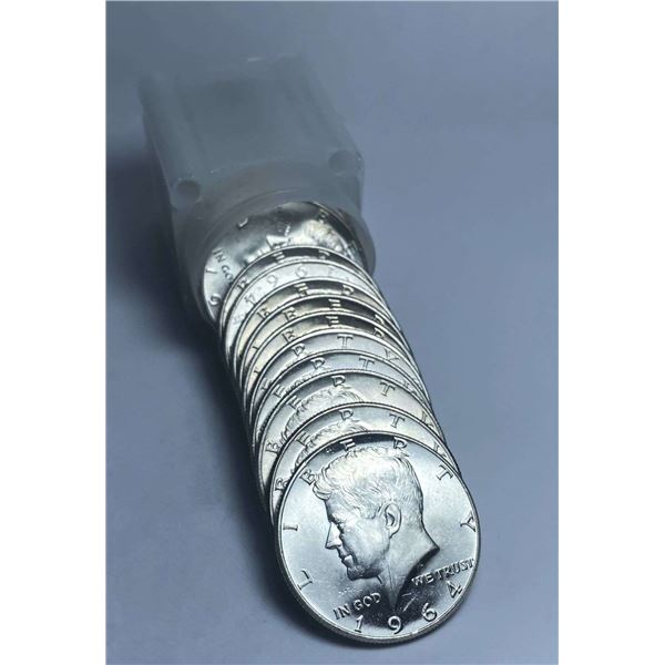 Roll (20-coins) 1964 JFK 90% Silver Half Dollar Mint Condition