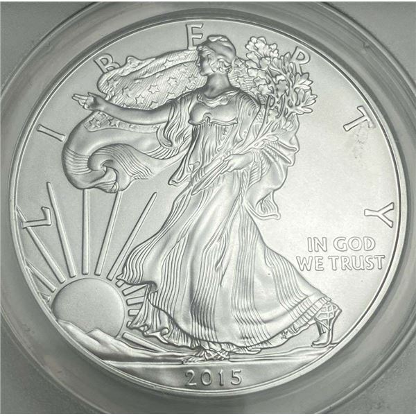 2015 American Silver Eagle ANACS MS70 First Day Of Issue