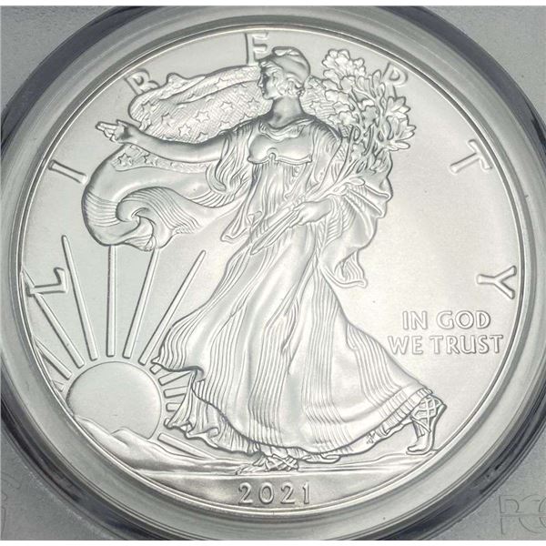 2021 American Silver Eagle PCGS MS70 First Strike