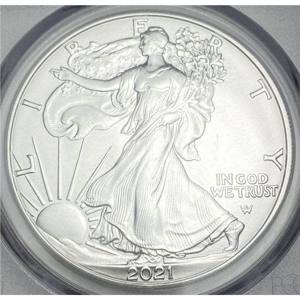 2021 American Silver Eagle Type 2 PCGS MS70 First Strike